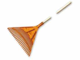 Grabie wachlarzowe, 22 zęby, trzonek drewniany lakierowany BRADAS