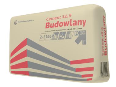 Zdjęcie: Cement budowlany cem II/B-M 32,5 R - 25 kg CEMENTOWNIA ODRA
