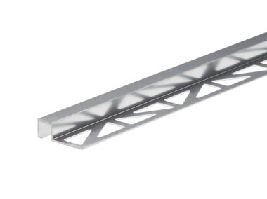 Zdjęcie: Profil do glazury kwadratowy 11x12 mm srebrny anoda poler 2,5 m CEZAR