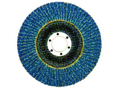 Zdjęcie: Ściernica listowo - talerzowa wypukła płótno cyrkonowe Cirkat I N41b 125x22,2 mm  GLK
