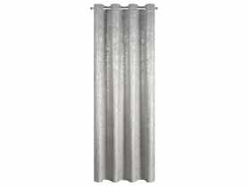 Zasłona Astrid 140x250 cm stalowo-szara na przelotkach EUROFIRANY