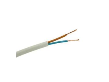 Zdjęcie: Przewód elektryczny OMYp 2x1,5 biały (szpula 250) ELEKTROKABEL