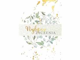 Karnet PR-187 Najlepsze życzenia KUKARTKA