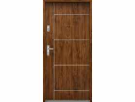 Drzwi wejściowe do mieszkań Bastion A-65 Dąb złoty 90 cm prawe OSPŁ KR CENTER