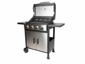 Grill gazowy 4-palnikowy 2,7 kW z rusztem żeliwnym AMR IMPEX