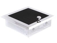 Kratka kominkowa wentylacyjna 16x16 cm z żaluzją chrom PARKANEX