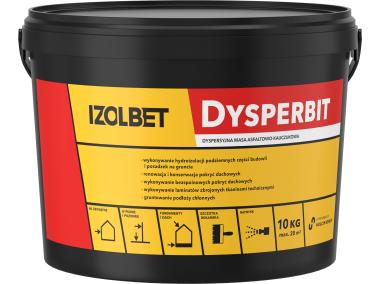 Zdjęcie: Dysperbit 10 kg masa asfaltowo-kauczukowa dyspersyjna IZOLBET