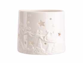 Świecznik porcelanowy na Tealight 10x10x8 cm ALTOMDESIGN
