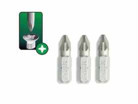 Końcówki wkrętakowe Pozidriv PZ3x25 mm 3 szt. blister DEDRA
