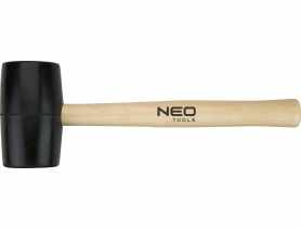 Młotek gumowy 50 mm/340 g, trzonek drewniany NEO