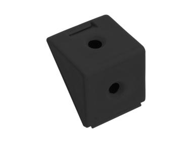 Zdjęcie: Złącze kątowe pojedyncze czarne 12 sztuk METRO