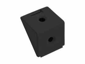 Złącze kątowe pojedyncze czarne 12 sztuk METRO