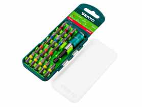Zestaw bitów 15 szt., 25 mm -  3 x PH, 3 x PZ, 3 x SL, 5 x TX + uchwyt magnetyczny VERTO