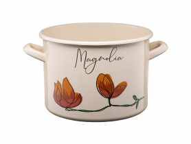 Garnek emaliowany z kalką Flores 22 cm/6 L wzór 1 GALICJA
