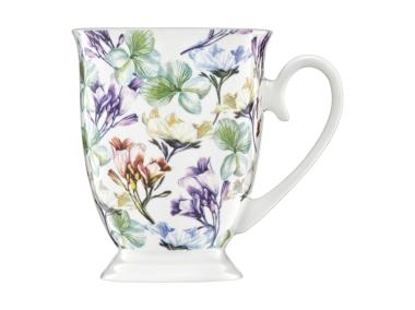 Zdjęcie: Kubek na stopce Garden 300 ml kwiaty miętowe AMBITION