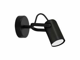 Oprawa ścienno-sufitowa Lofta GU10 1C kolor czarny 25 W STRUHM