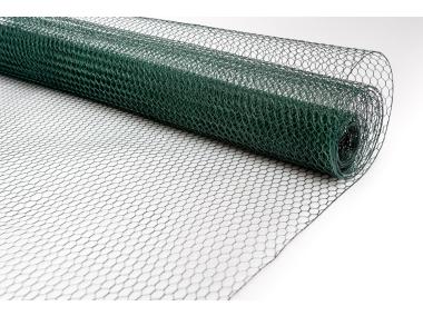 Zdjęcie: Siatka heksagonalna PVC 50 cm - 5 m zielona LUSTAN
