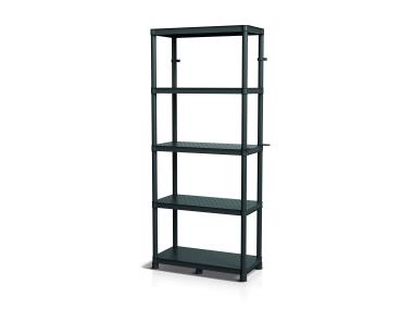 Zdjęcie: Regał plastikowy 740x360x1725 mm czarny KISTENBERG
