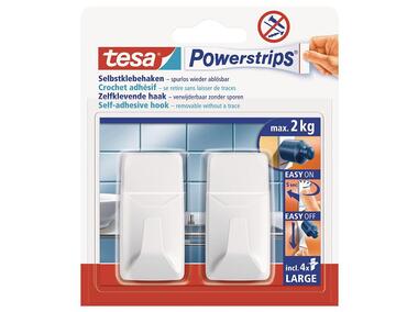 Zdjęcie: Haczyk samoprzylepny Powerstrips prostokątny, duży, biały, do 2 kg TESA