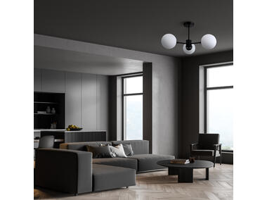 Zdjęcie: Lampa wisząca Roma 3 czarna LIGHT PRESTIGE