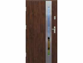 Drzwi zewnętrzne stalowo-drewniane Disting Otello 08B Orzech 90 cm lewe KR CENTER
