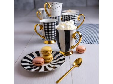 Zdjęcie: Kubek porcelanowy Diana Gold 300 ml pasy grube AMBITION