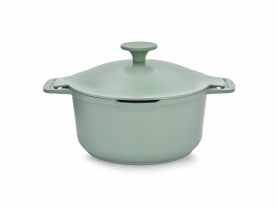 Garnek z powłoką Qualum Basic z pokrywką Fern 20 cm AMBITION