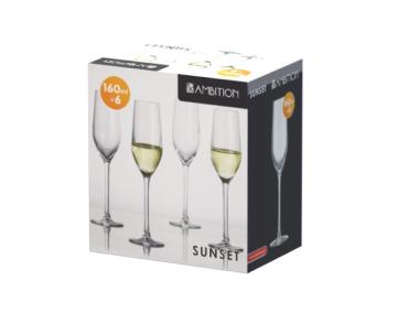 Zdjęcie: Komplet 6 kieliszków do szampana Sunset 160 ml AMBITION