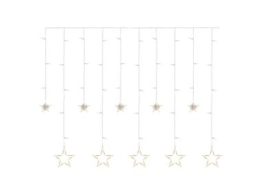 Zdjęcie: Girlanda 115 LED sople gwiazdki 185x105 cm ciepła biel, IP44 EMOS
