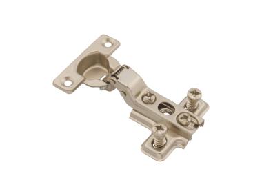 Zdjęcie: Zawias meblowy puszkowy 26 wygięty 8 drzwi półwpuszczane + prowadnik METRO