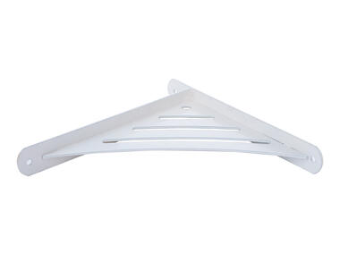 Zdjęcie: Wspornik ażurowy trójkatny WAT 190 biały 194x200x26 mm VELANO