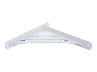 Zdjęcie: Wspornik ażurowy trójkatny WAT 190 biały 194x200x26 mm VELANO