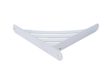 Zdjęcie: Wspornik ażurowy trójkatny WAT 190 biały 194x200x26 mm VELANO