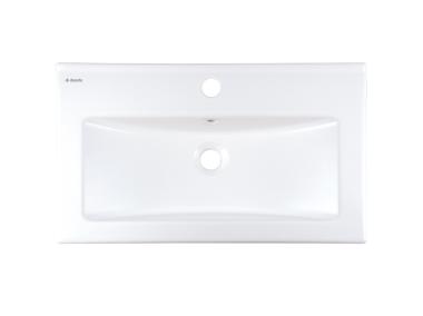Zdjęcie: Umywalka ceramiczna wpuszczana z miejscem na baterię DEANTE