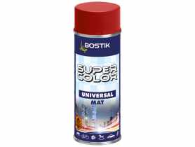 Lakier uniwersalny ogólnego zastosowania Super Color Universal Mat ognista czerwień 400 ml BOSTIK