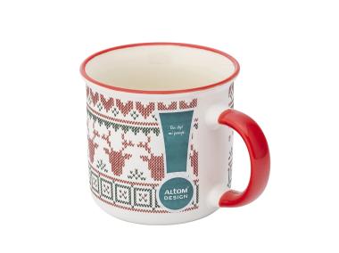 Zdjęcie: Kubek prosty 400 ml dekoracja scandi winter C ALTOM DESIGN