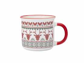 Kubek prosty 400 ml dekoracja scandi winter C ALTOM DESIGN