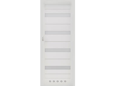 Zdjęcie: Drzwi wewnętrze Capena Inserto 5 modułowe system przesuwny + tuleje WC INVADO