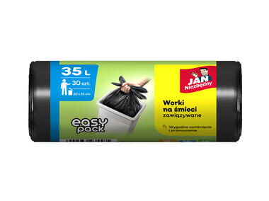 Zdjęcie: Worki na śmieci HD Easy-pack 35 L - 30 szt. czarne JAN NIEZBĘDNY