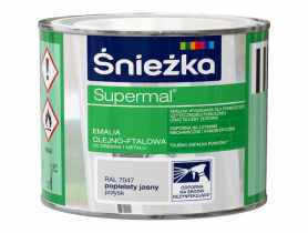 Emalia Supermal popielaty jasny RAL7047 0,2L ŚNIEŻKA