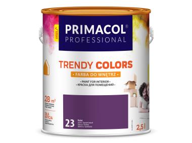 Zdjęcie: Farba Trendy Colors 2,5 L fioletowa PRIMACOL DECORATIVE