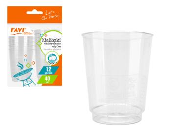 Zdjęcie: Kieliszki wielokrotnego użytku 40 ml, 12 sztuk 70291 RAVI