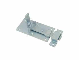 Zasuwka drzwiowa prosta ocynk biały 100 mm METRO