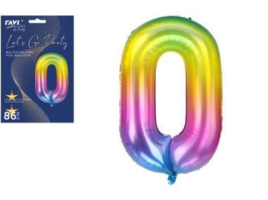 Zdjęcie: Balon foliowy LGP 102/86 cm Jelly Cyfra 0 DECOR