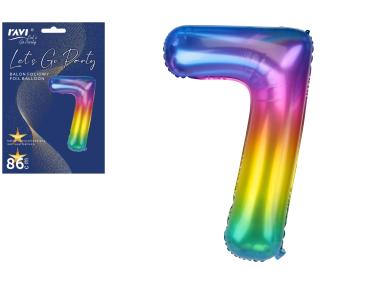 Zdjęcie: Balon foliowy LGP 102/86 cm Jelly Cyfra 7 DECOR