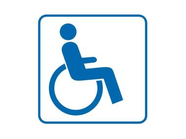 Zdjęcie: Oznaczenie "Niepełnosprawny" 14,8x14,8 cm folia METRO