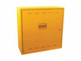 Szafka gazowa metalowa bez pleców 600x600x250 mm METRO