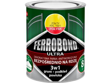 Zdjęcie: Farba antykorozyjna Ferrobond Ultra połysk żółty 0,7L JURGA