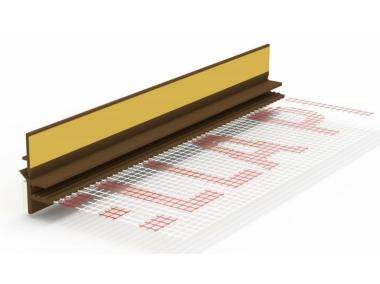 Zdjęcie: Listwa PVC BP13 Midi L300 9/3 złoty dąb, dylatacyjna, z siatką i z uszczelką, BELLA PLAST