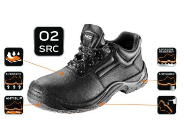 Zdjęcie: Półbuty zawodowe O2 SRC, skóra, rozmiar 41, CE NEO